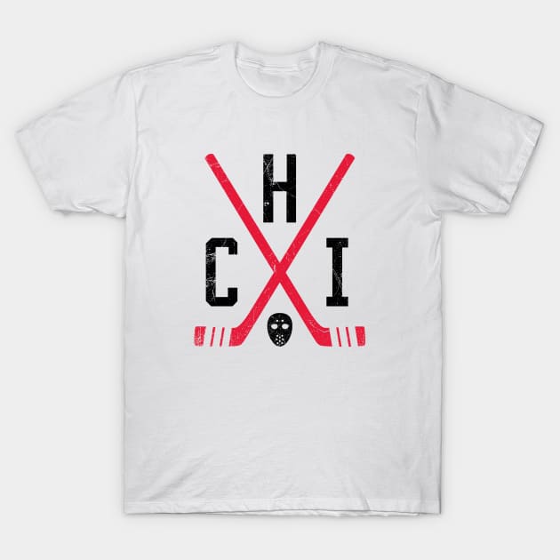 CHI Retro Sticks - White T-Shirt by KFig21